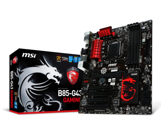 MSI B85-G43 GAMING (B85 2xPCI-E DDR3) - 155540 - zdjęcie